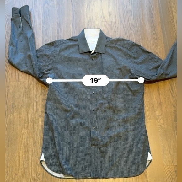 Ted Baker endurance Men's Blue Patterned Shirt size 15.5 old money H - Picture 5 of 6